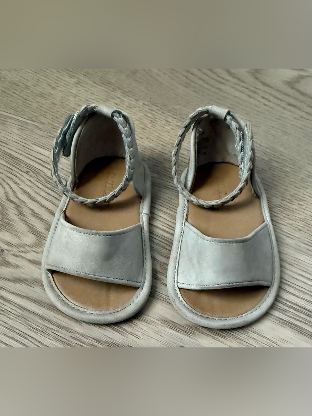 Old Navy Taupe Braided Strap Sandals